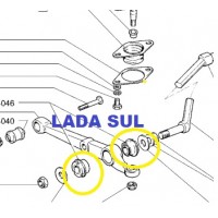 Buchas  Suspensão  Lada Samara kit com 4 pçs